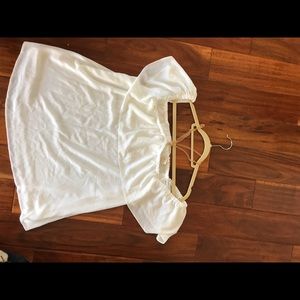 Off the shoulder white Michael Kors top